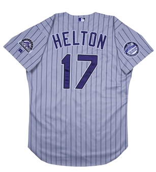 2002 Todd Helton Game Used & Signed Colorado Rockies Jersey (Beckett)